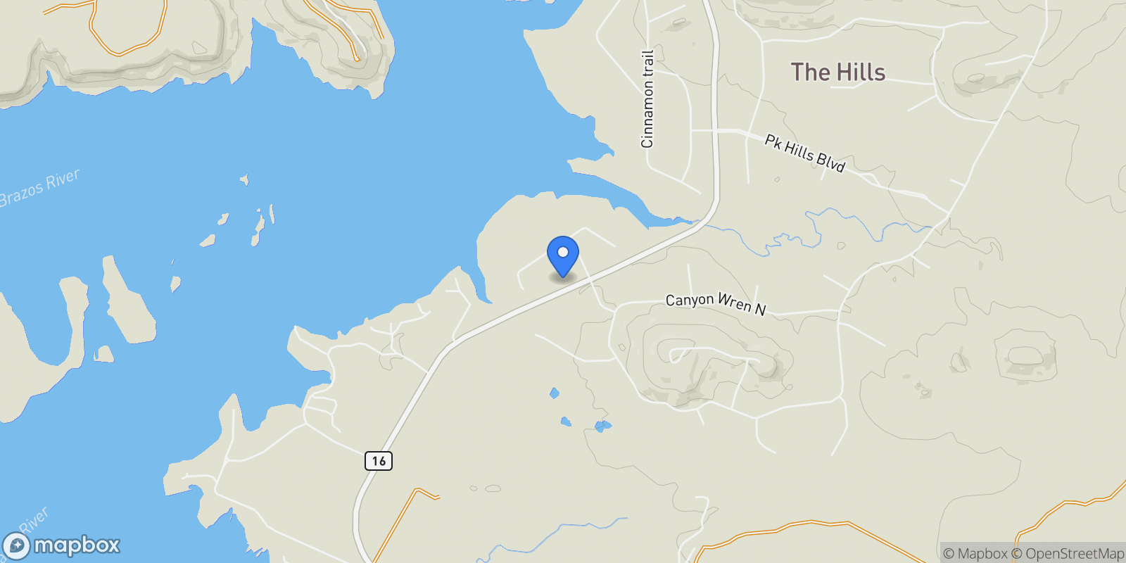 Map showing 1060 Gordon Mtn Vw Court, Graford, TX 76449, Graford, Texas, United States.