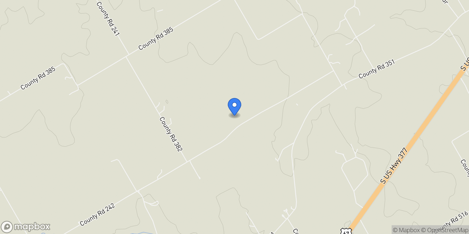 Map showing 2036 County Road 242, Dublin, TX 76446, Dublin, Texas, United States.