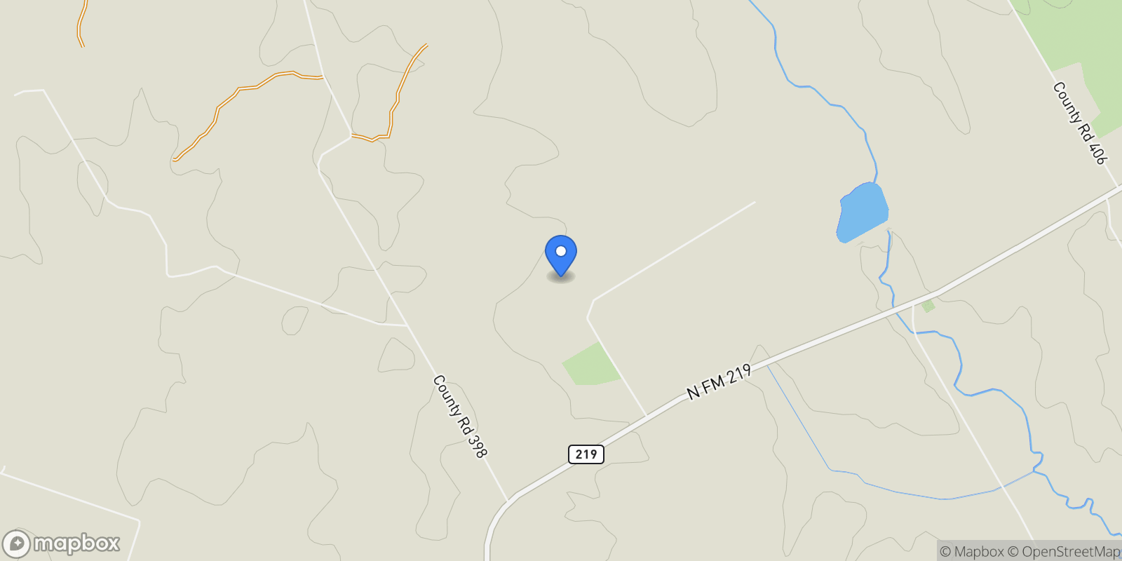Map showing 385 Private Road 1733, Stephenville, TX 76401, Stephenville, Texas, United States.