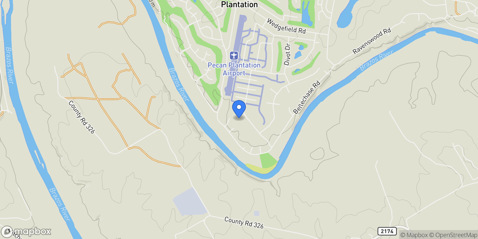 Map showing 10008 Flight Plan Drive, Granbury, TX 76049, Granbury, Texas, United States.