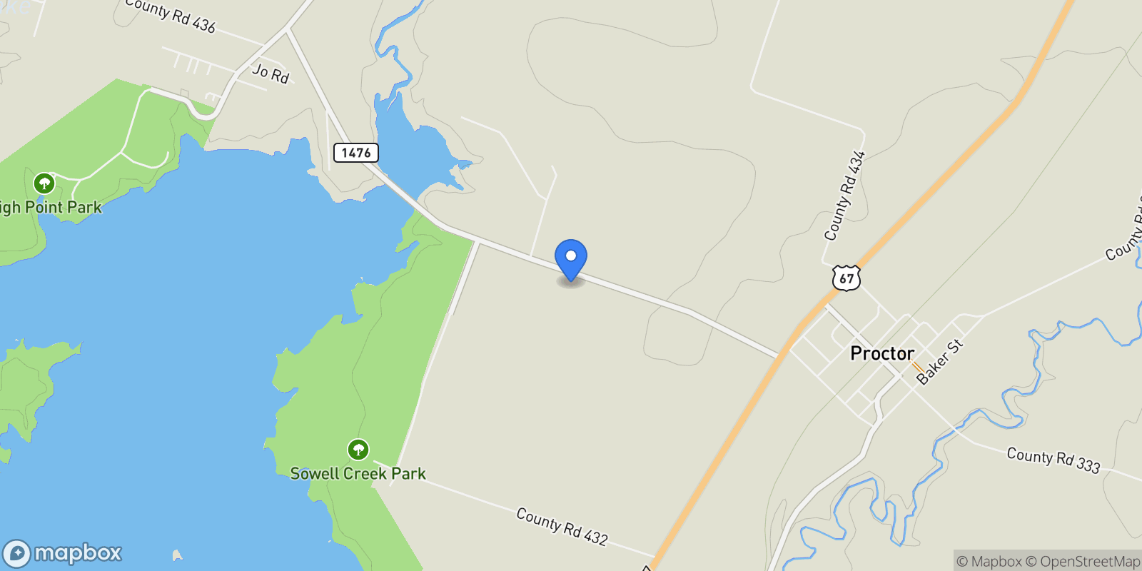 Map showing TBD Fm 1476, Dublin, TX 76446, Dublin, Texas, United States.