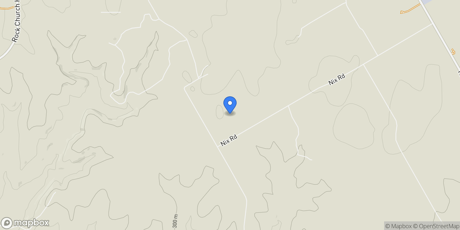 Map showing 9700 Nix Road, Tolar, TX 76476, Tolar, Texas, United States.