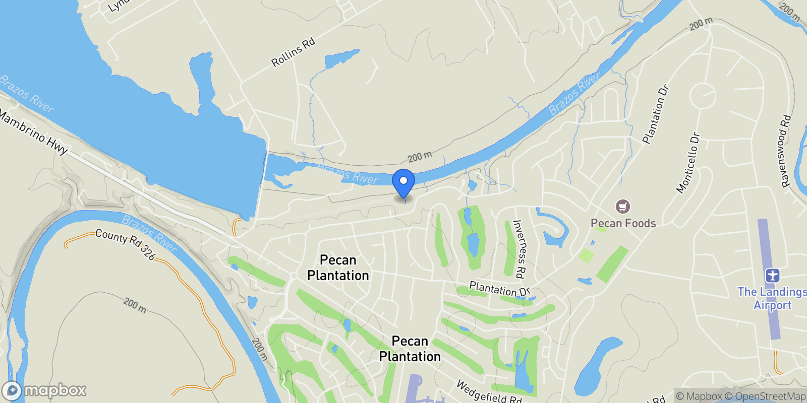 Map showing 6410 Westover Drive, Granbury, TX 76049, Granbury, Texas, United States.