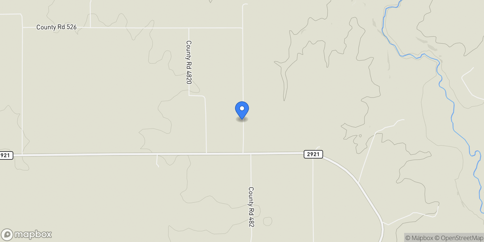 Map showing TBD FARM MARKET-2921, De Leon, TX 76444, De Leon, Texas, United States.