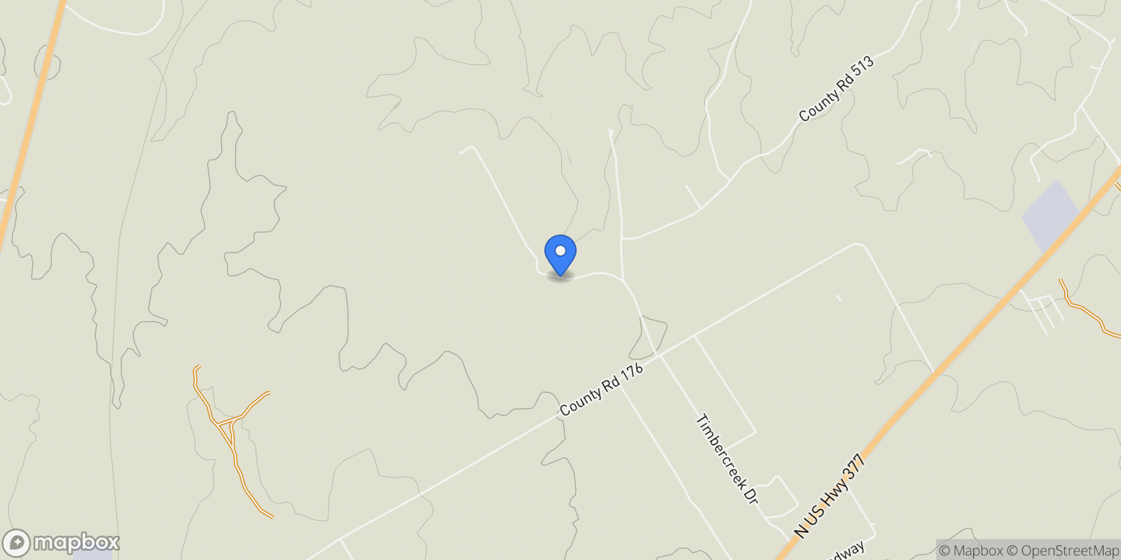 Map showing 643 COUNTY ROAD 509, Stephenville, TX 76401, Stephenville, Texas, United States.