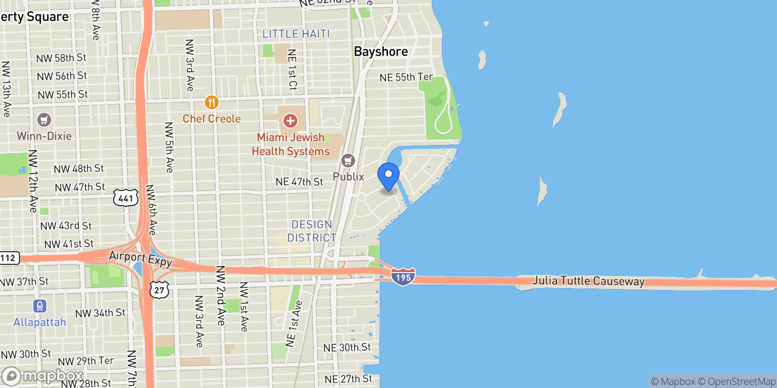 Map showing 661 Melaleuca Ln, Miami, Florida, United States.