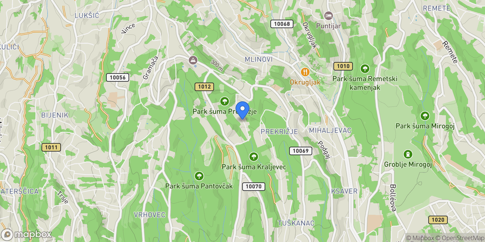Map showing Mjesni odbor "Stjepan Radic", Zagreb, City of Zagreb.