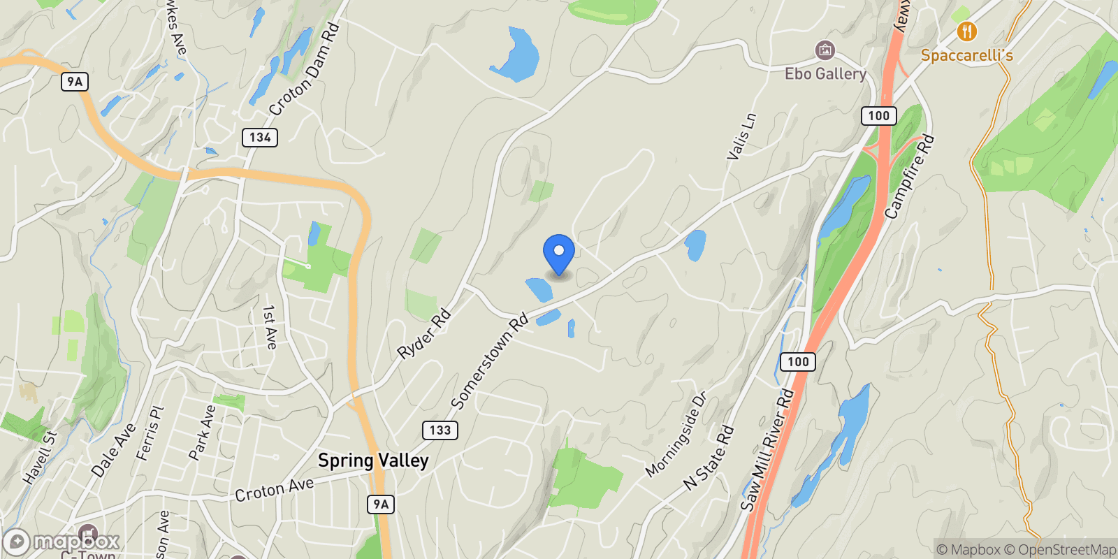 Map showing 83 Somerstown Road, Ossining, NY 10562, Ossining, New York, United States.