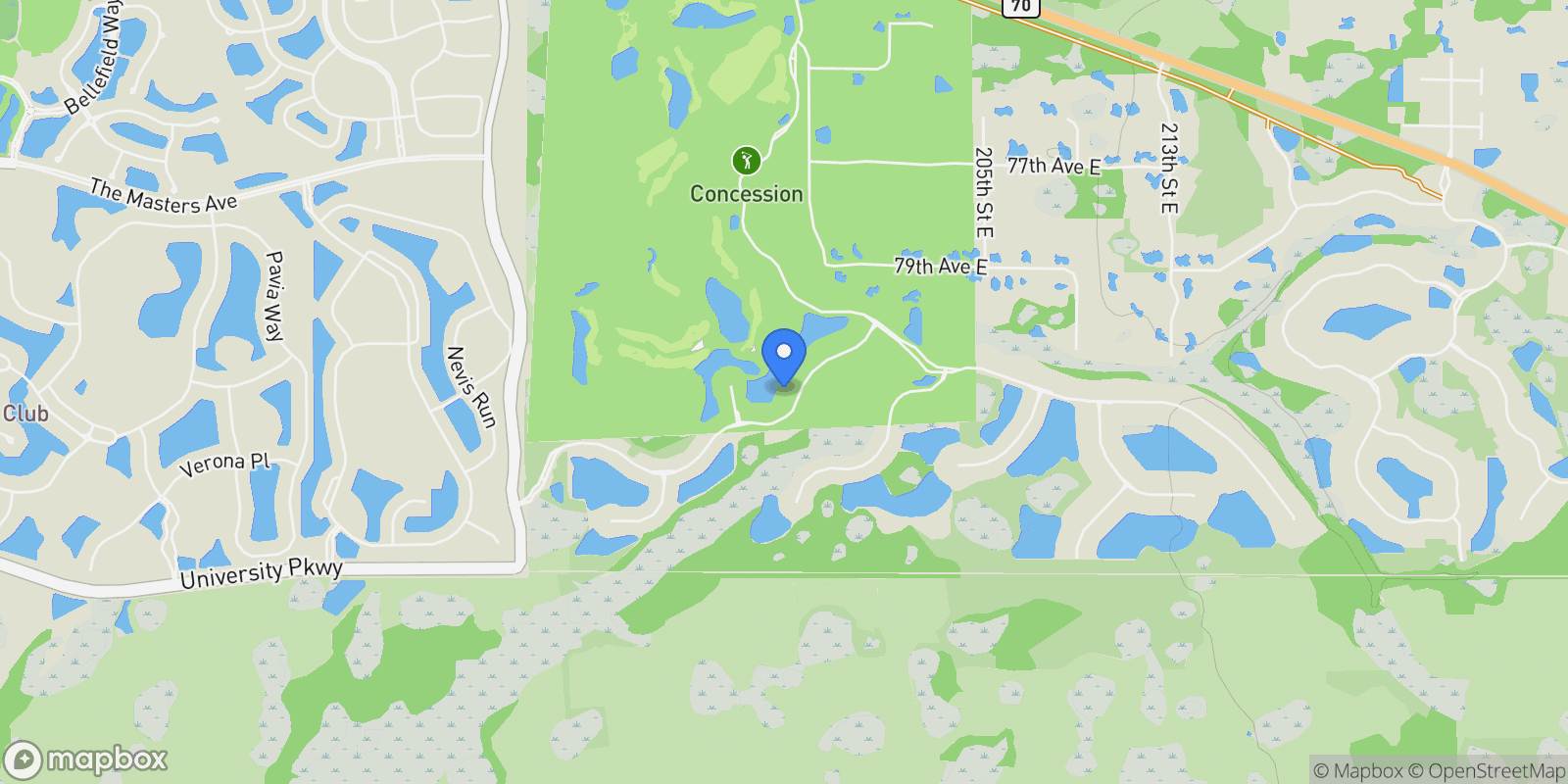 Map showing 19425 GANTON AVE, Bradenton, Florida, United States.