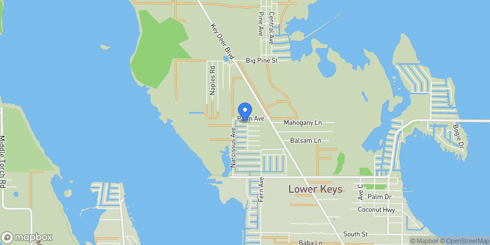 Map showing 29051 Magnolia Ln, Big Pine Key, Florida, United States.