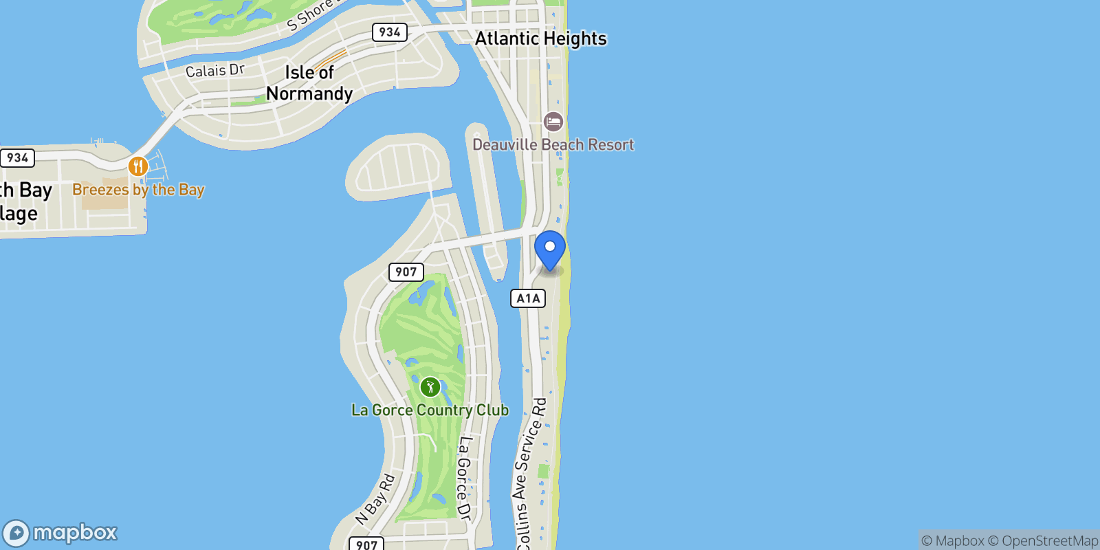 Map showing 5959 Collins Ave 705, Miami Beach, Florida, United States.