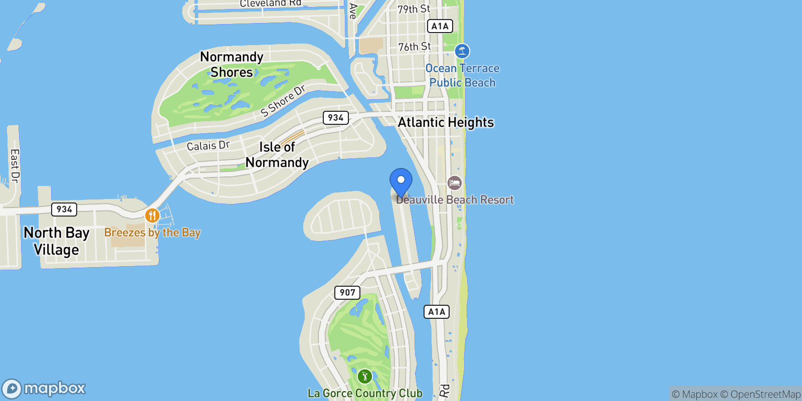 Map showing 6103 Aqua Ave 504, Miami Beach, Florida, United States.