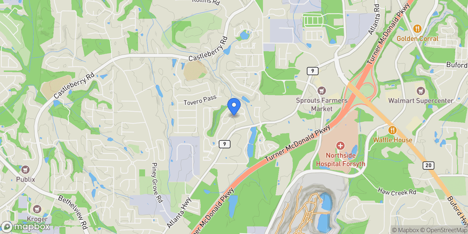 Map showing 1785 Unity Loop, Cumming, GA 30040, Cumming, Georgia, United States.