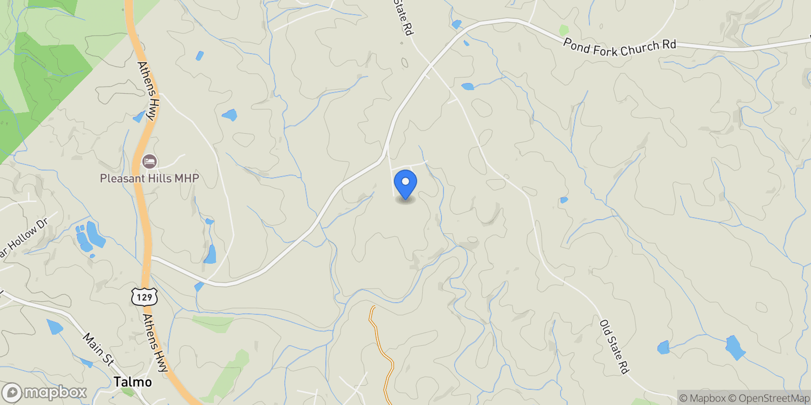 Map showing 259 Cochran Road, Talmo, GA 30575, Talmo, Georgia, United States.