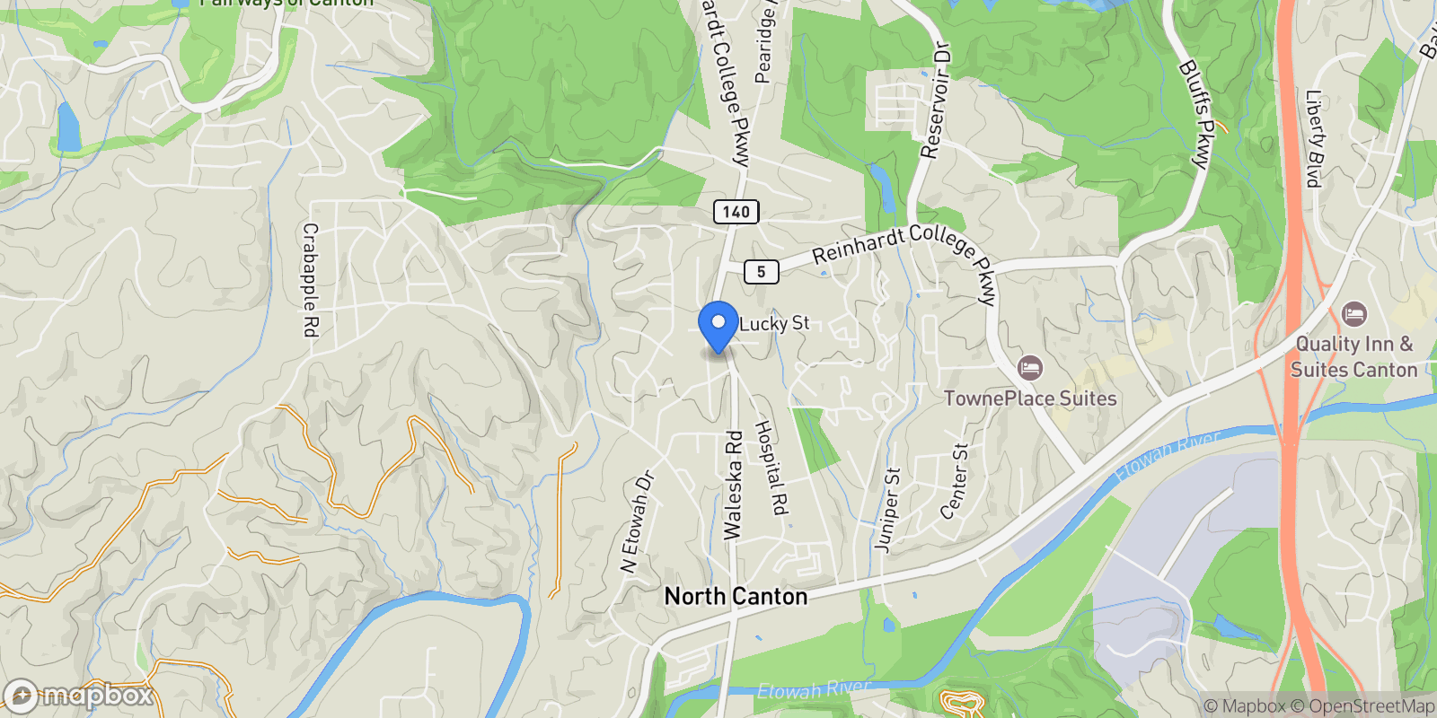 Map showing 791 Waleska Road, Canton, GA 30114, Canton, Georgia, United States.