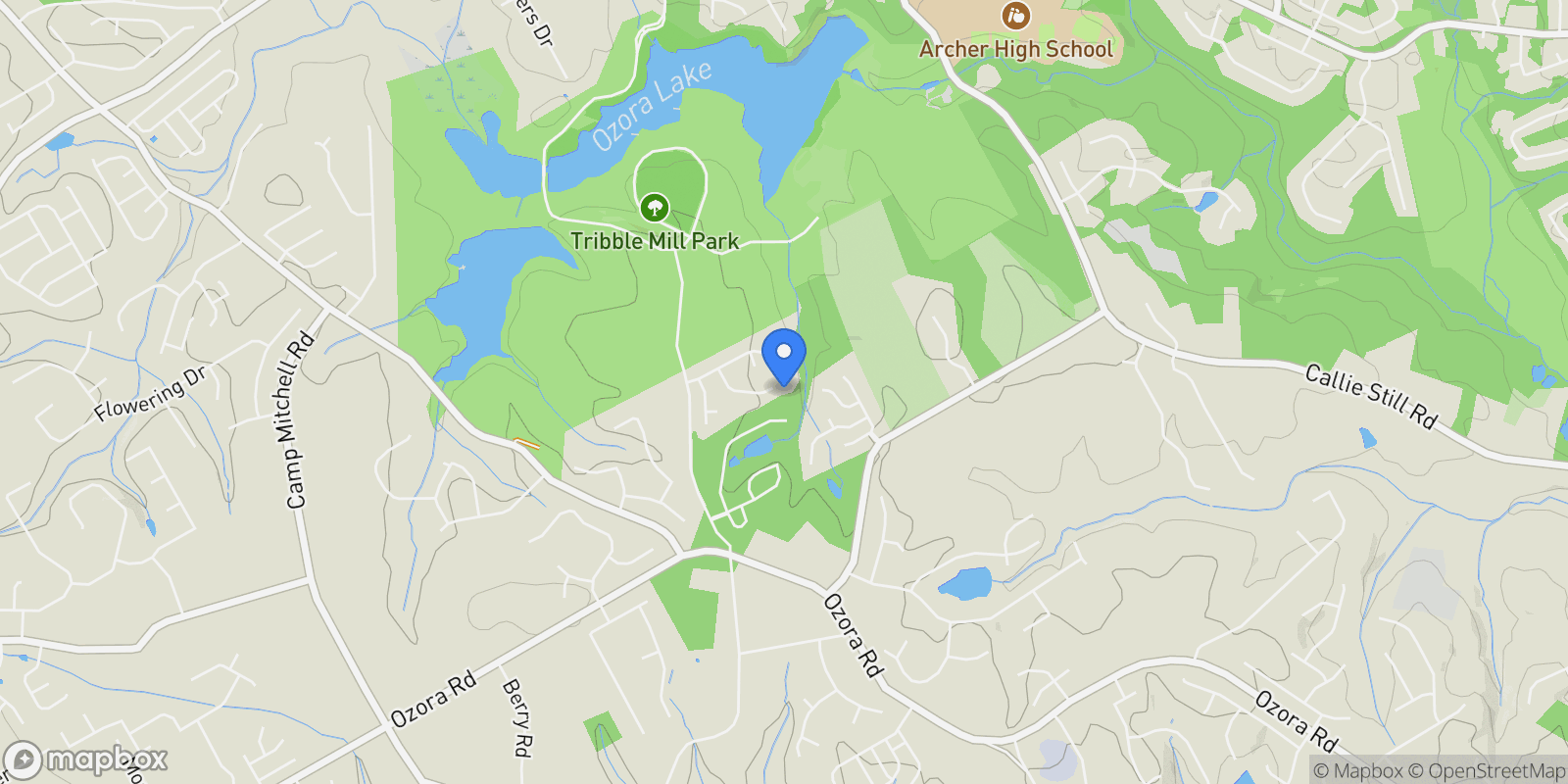 Map showing 2657 Britt Trail Drive, Lawrenceville, GA 30045, Lawrenceville, Georgia, United States.