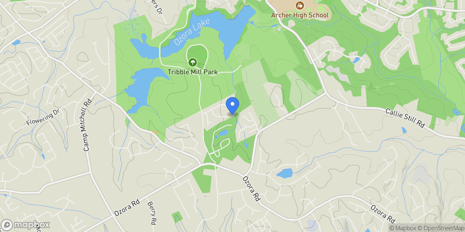 Map showing 2657 Britt Trail Drive, Lawrenceville, GA 30045, Lawrenceville, Georgia, United States.