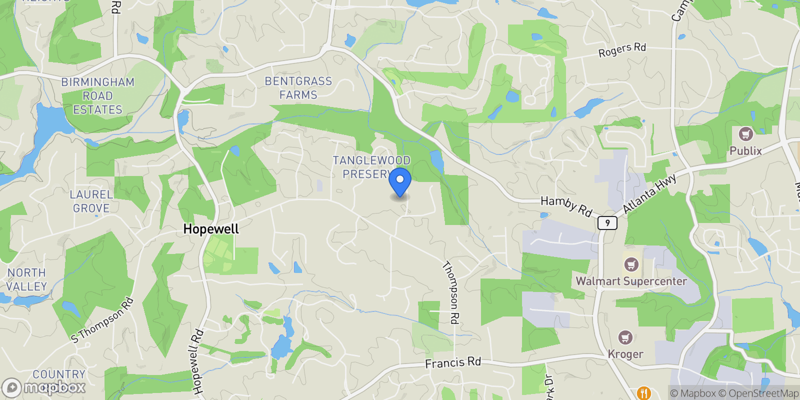 Map showing 120 Stone Orchard Court, Alpharetta, GA 30004, Milton, Georgia, United States.