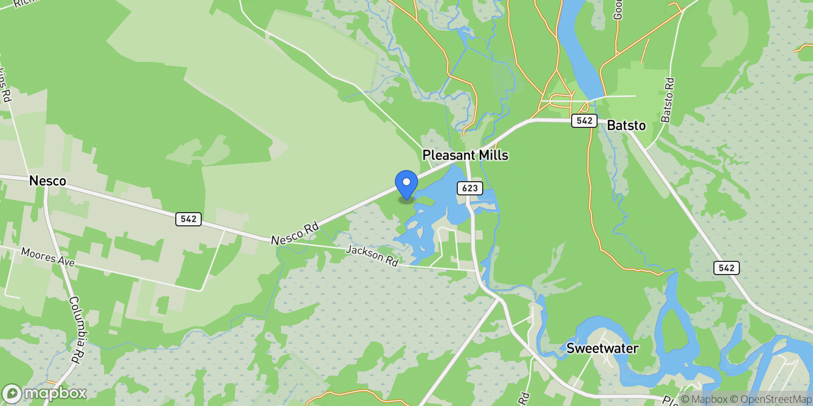 Map showing 4119 NESCO RD ROAD, HAMMONTON, NJ 08037, Hammonton, New Jersey, United States.