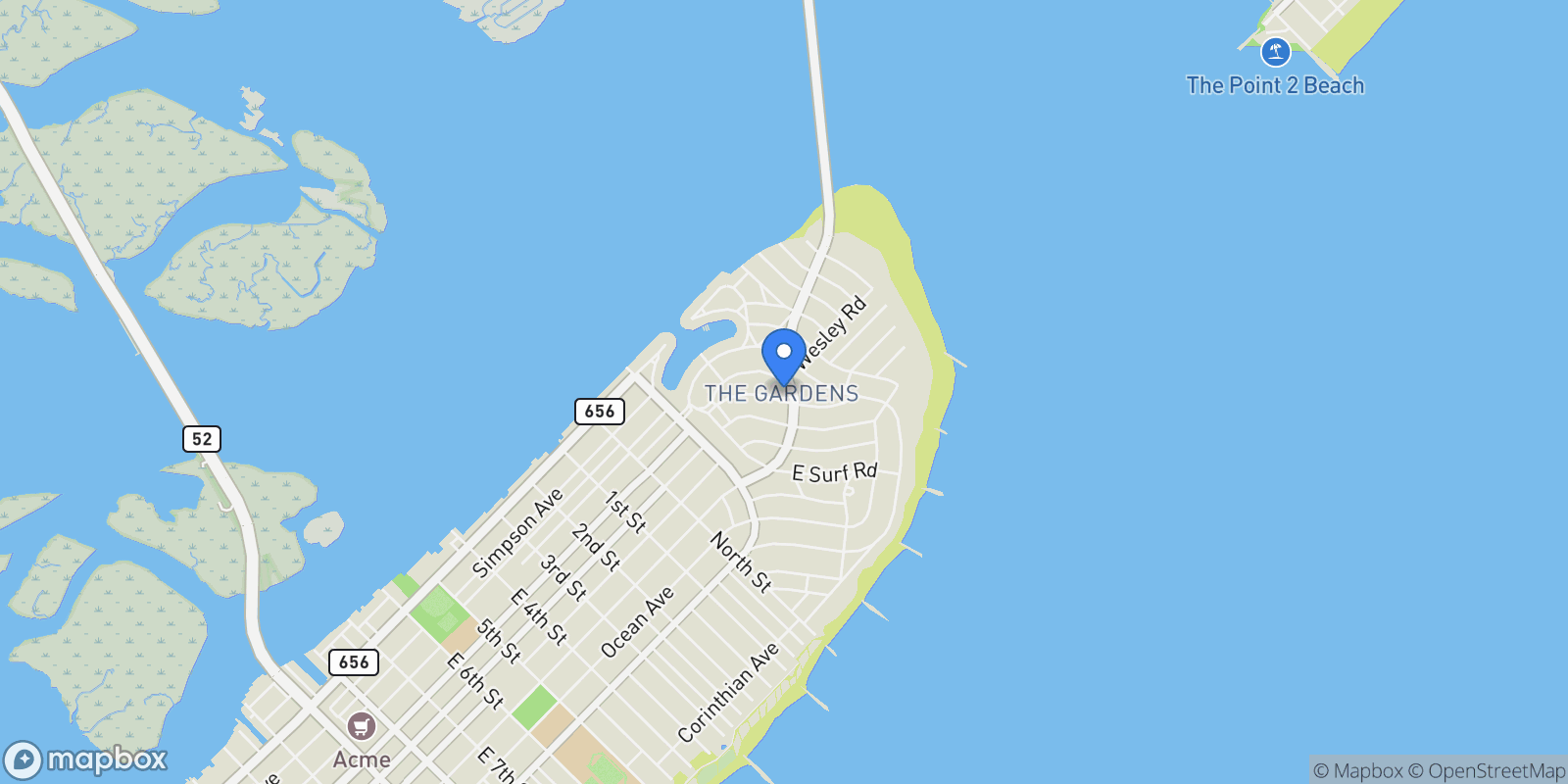 Map showing 510 Gardens Parkway, Ocean City, NJ 08226, Ocean City, New Jersey, United States.