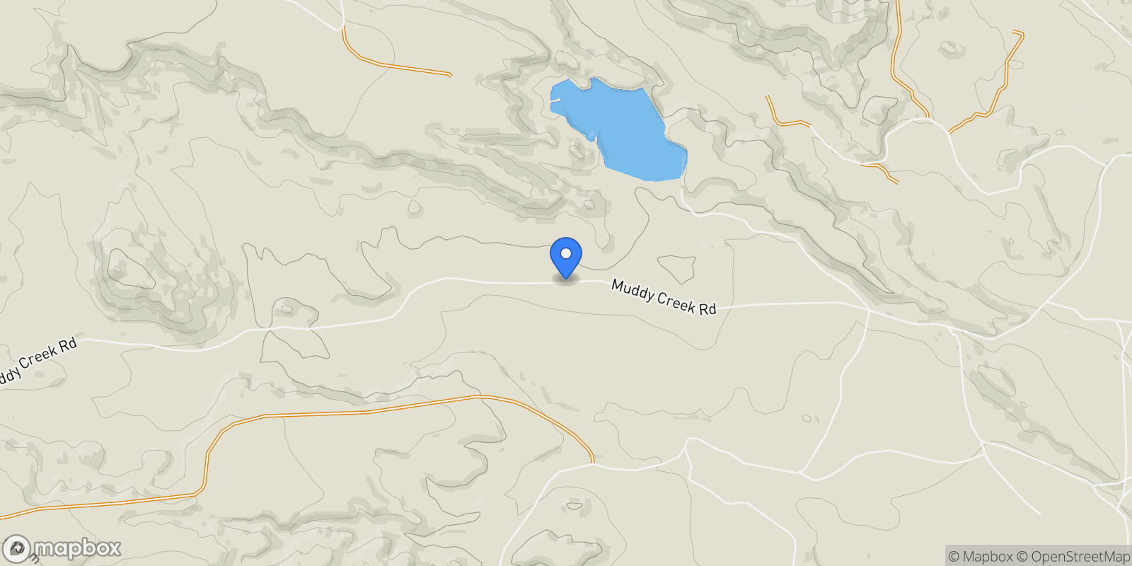 Map showing Muddy Creek Rd, Wyoming 82834, Buffalo, Wyoming, United States.