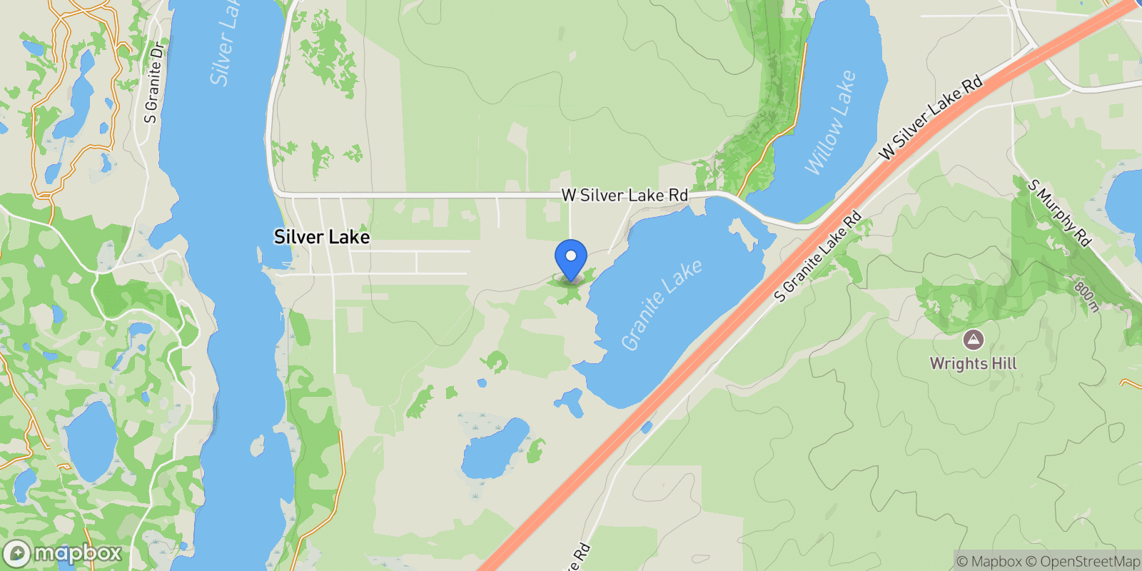 Map showing 12000 S Meadow Rd, Medical Lake, WA 99022, Medical Lake, Washington, United States.