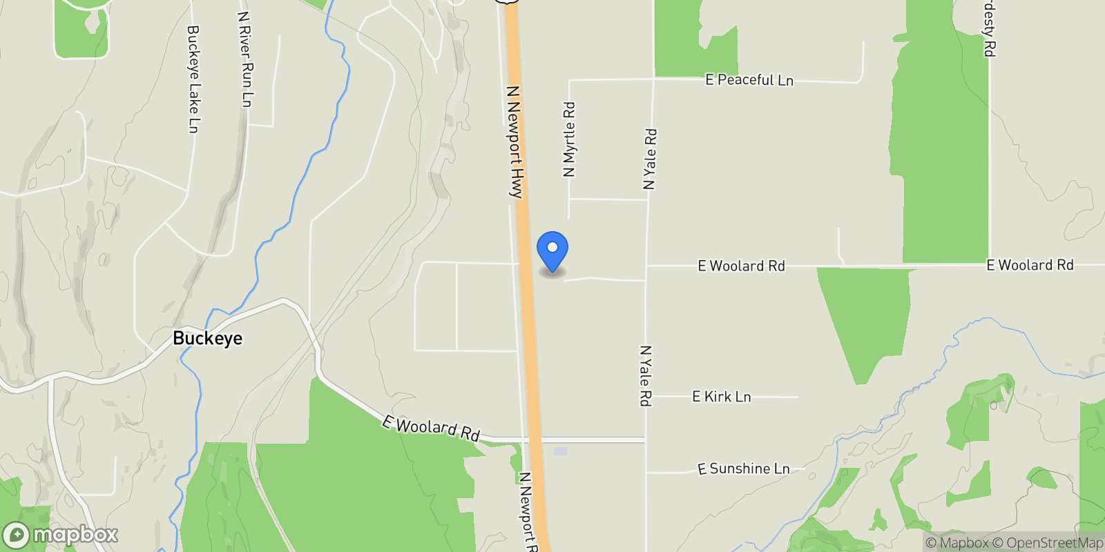 Map showing 3923 E Woolard Ct, Colbert, WA 99005, Colbert, Washington, United States.