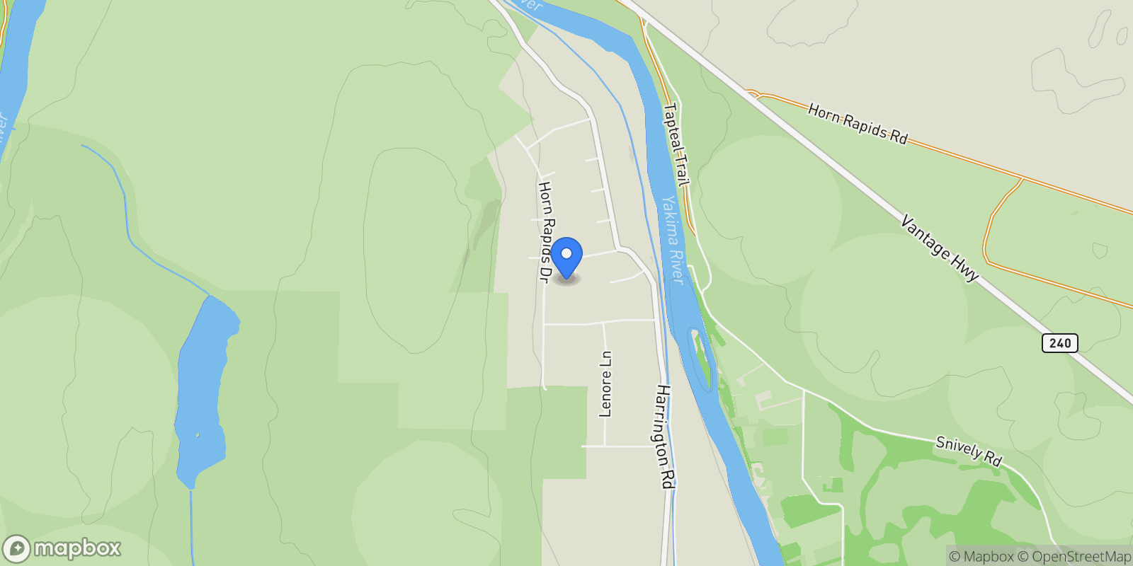 Map showing 101304 N Billings Ct, West Richland, WA 99353, West Richland, Washington, United States.