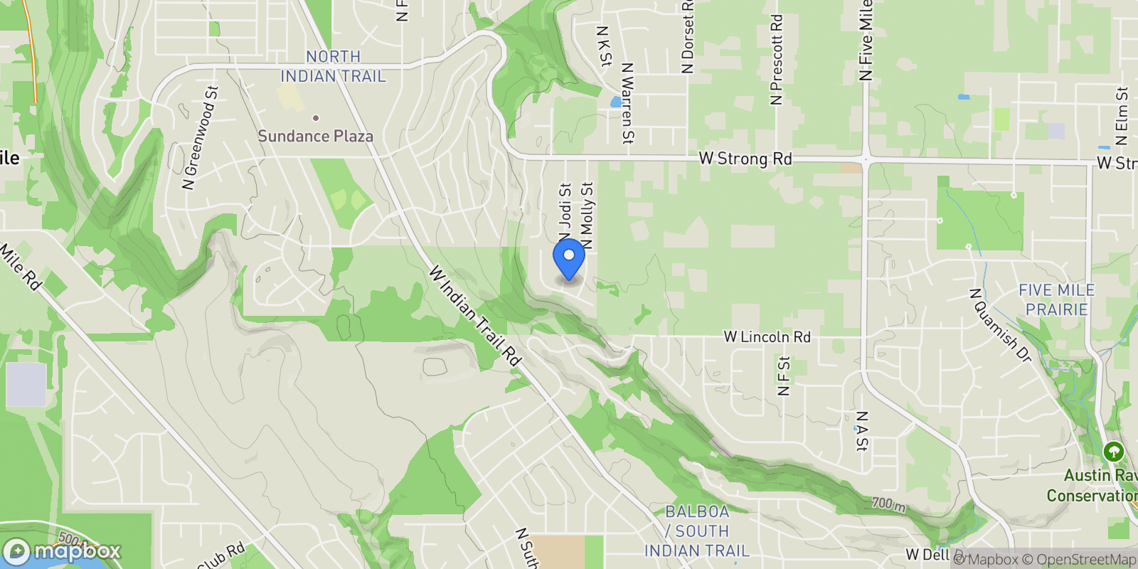 Map showing 8004 N Jodi St, Spokane, WA 99208, Spokane, Washington, United States.