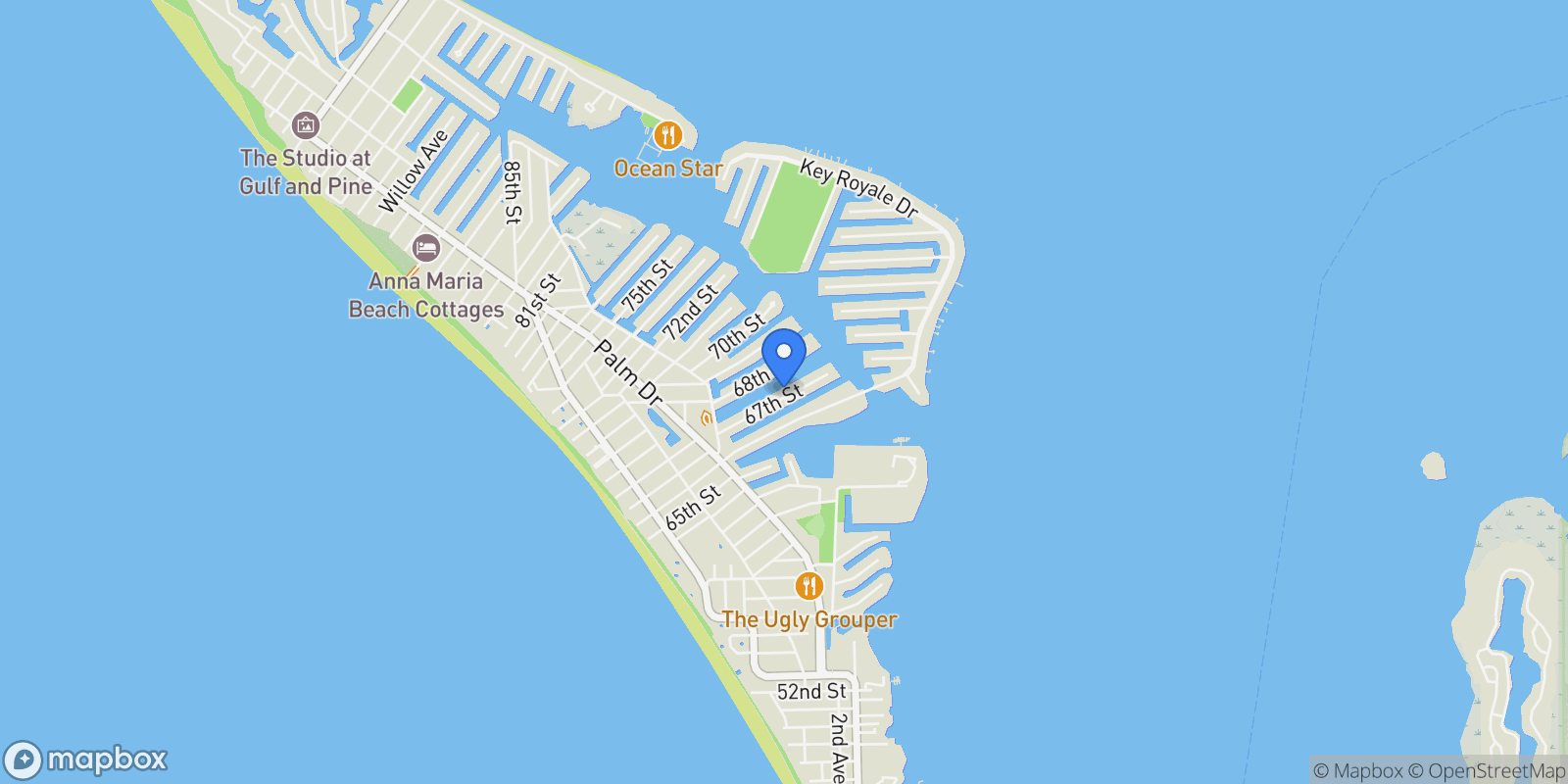 Map showing 526 67TH STREET, HOLMES BEACH, FL 34217, Holmes Beach, Florida, United States.