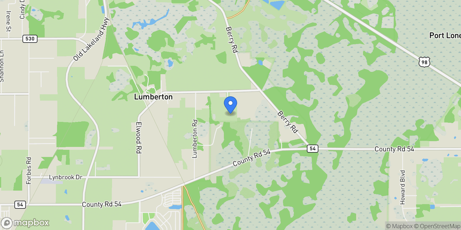 Map showing 7229 JILL LANE, ZEPHYRHILLS, FL 33540, Zephyrhills, Florida, United States.