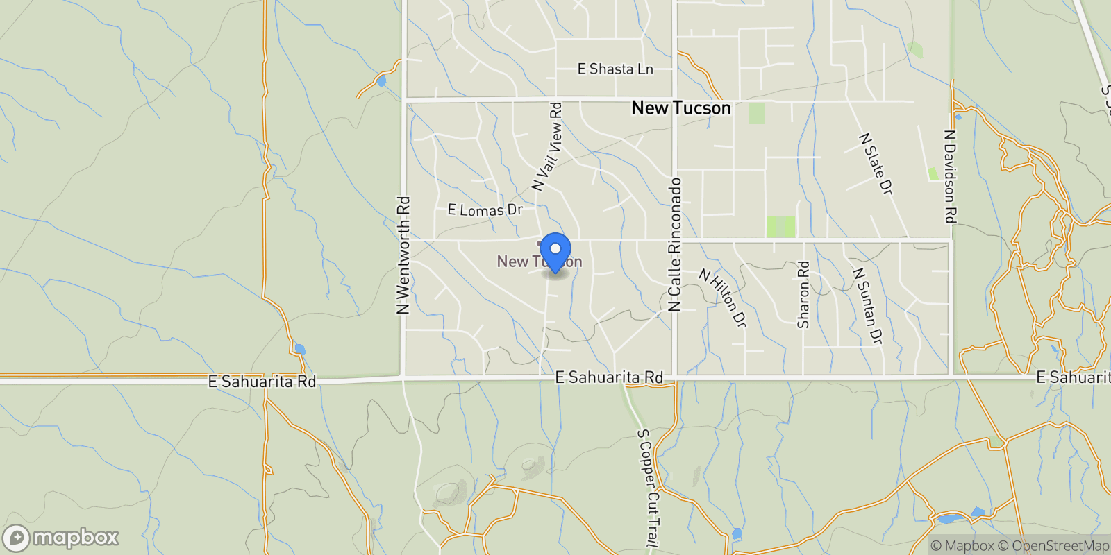 Map showing 300 N Vail View Road, Vail, AZ 85641, Vail, Arizona, United States.