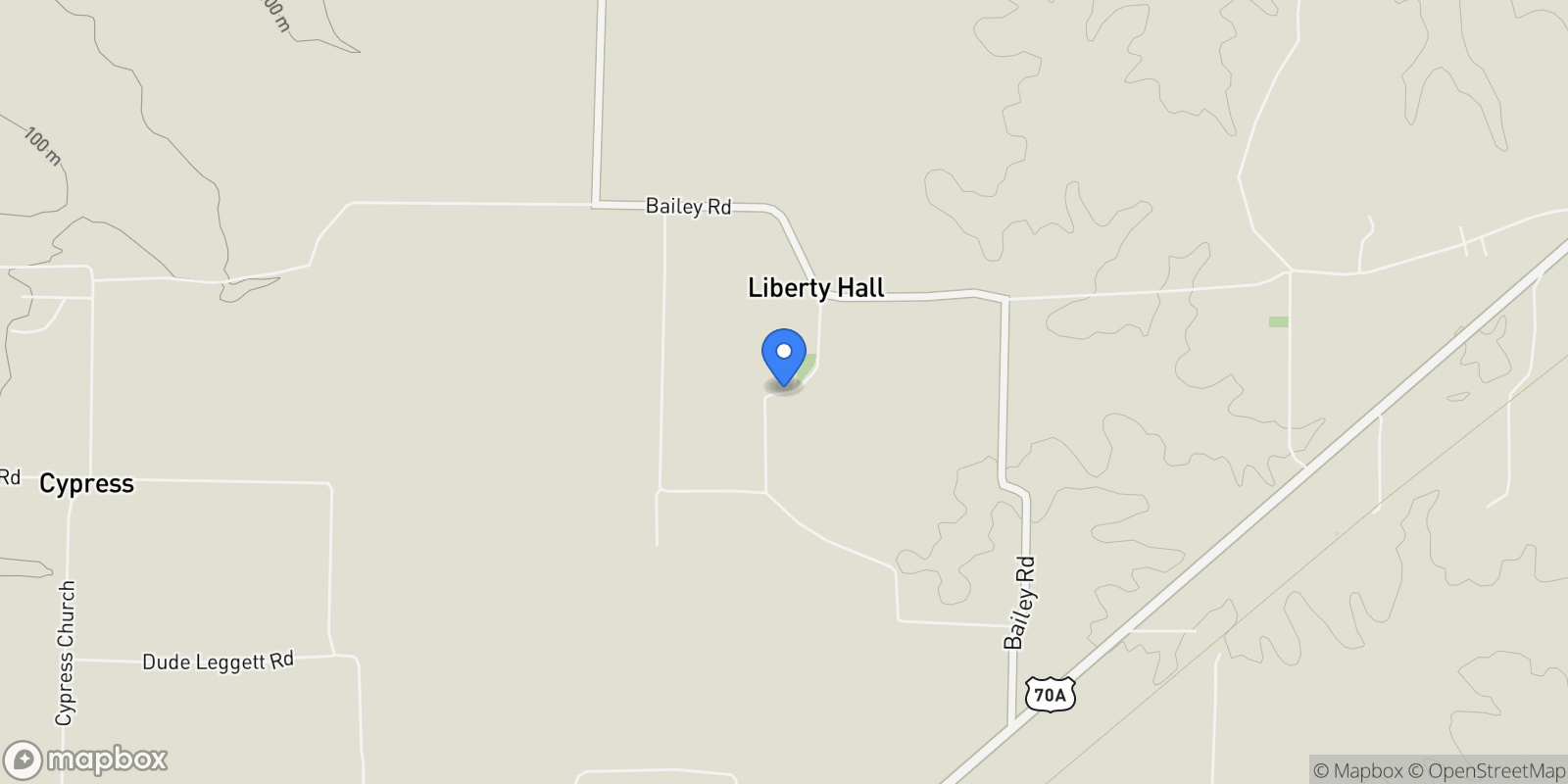 Map showing 297 Marlow Cemetery Road, Gadsden, TN 38337, Gadsden, Tennessee, United States.