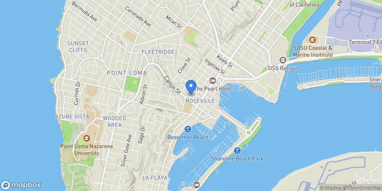 Map showing 3130 Avenida De Portugal, San Diego, California, United States.