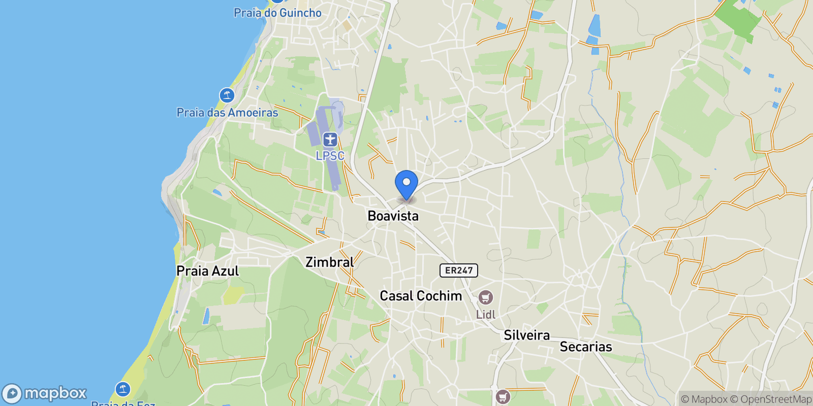 Map showing Silveira, Torres Vedras, Lisboa, Torres Vedras, Silveira, Lisbon, Portugal.
