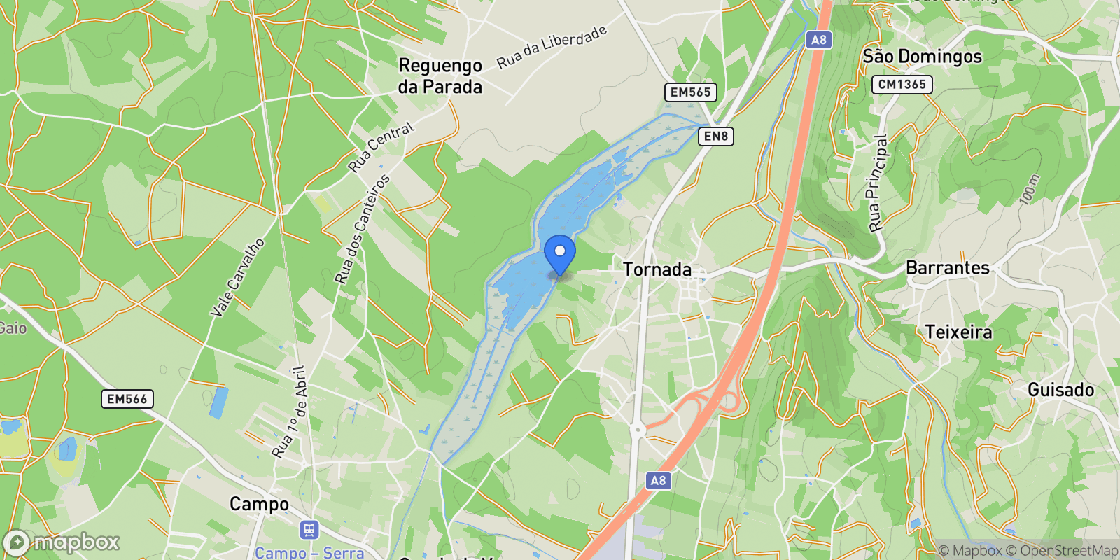 Map showing Tornada e Salir do Porto, Caldas da Rainha, Leiria, Caldas da Rainha, Tornada e Salir do Porto, Leiria District, Portugal.