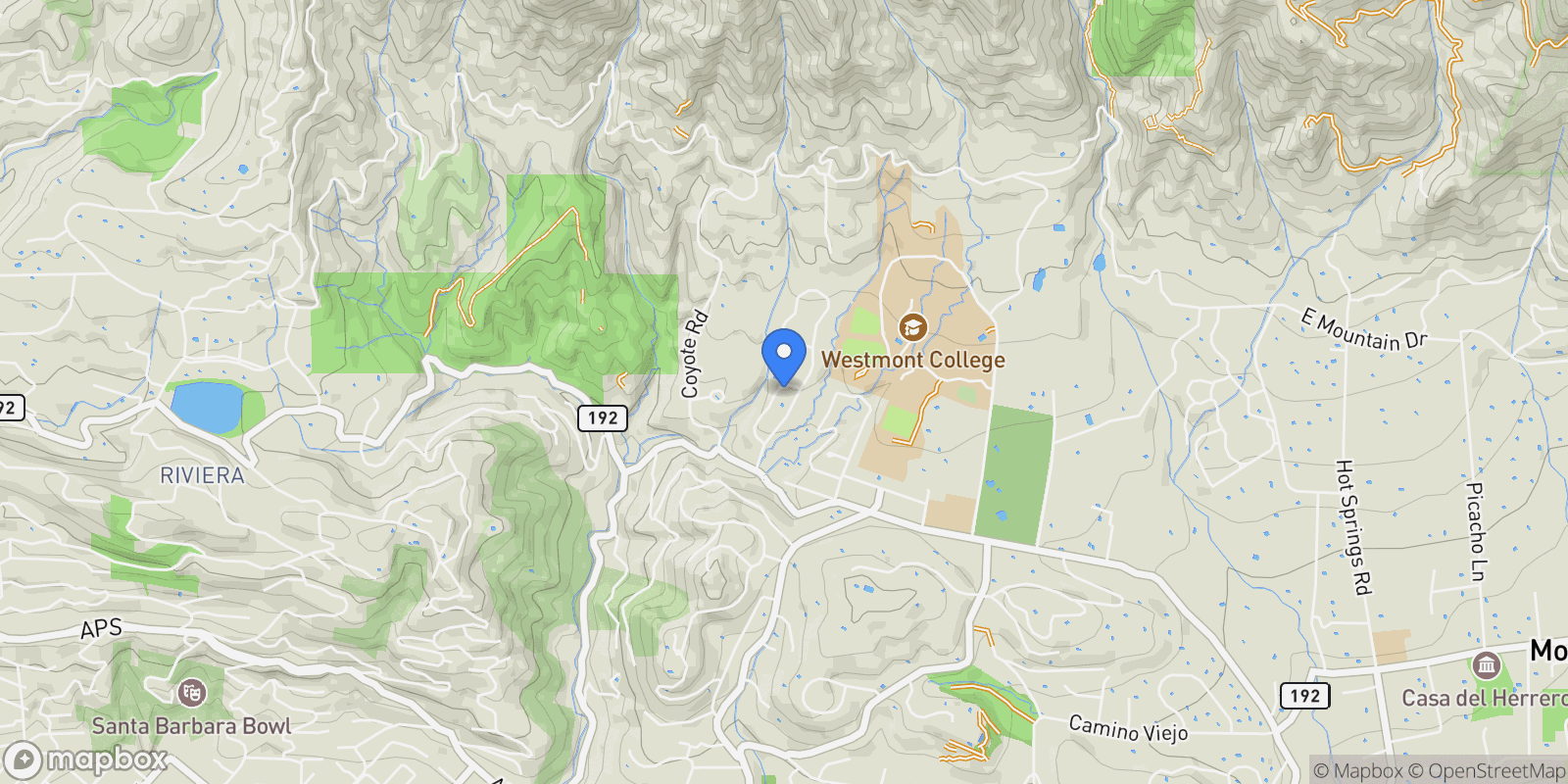 Map showing 720 Circle Drive, Montecito, California, United States.