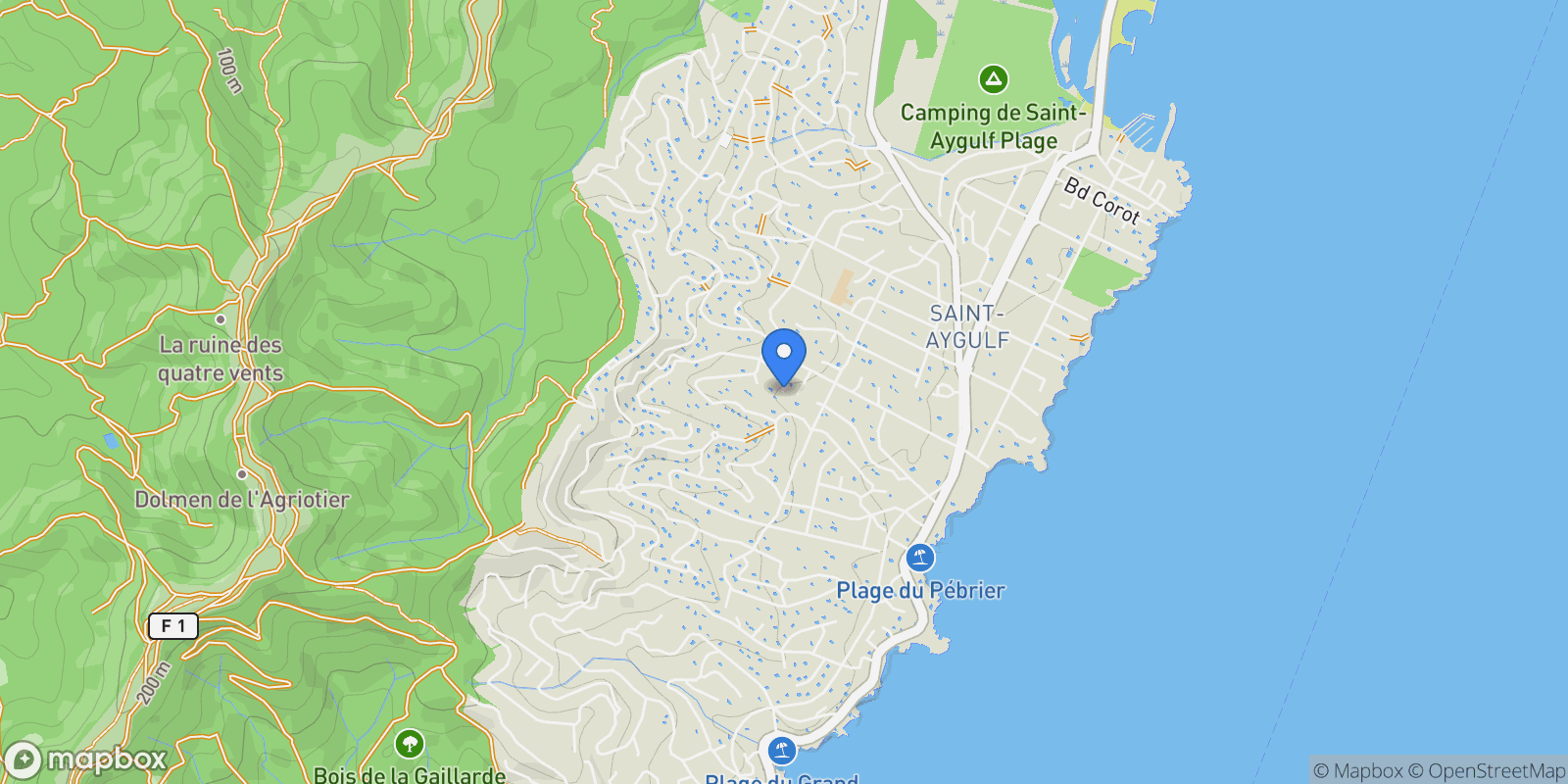 Map showing Fréjus, Provence-Alpes-Côte d'Azur, France.