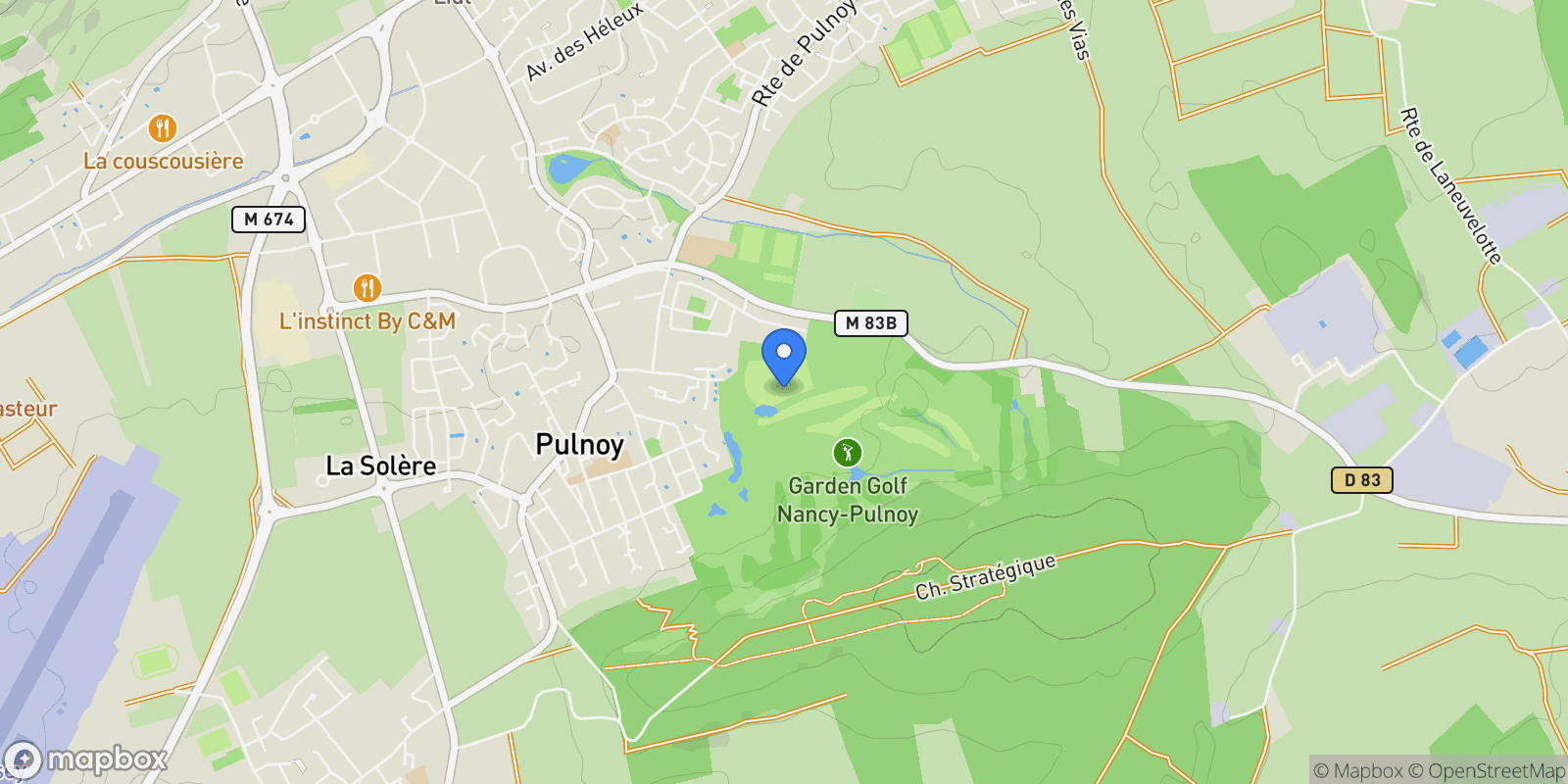 Map showing Pulnoy, Grand Est, France.
