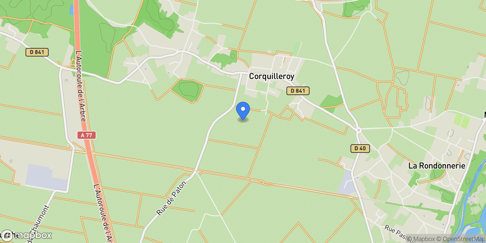 Map showing Corquilleroy, Centre-Val de Loire, France.
