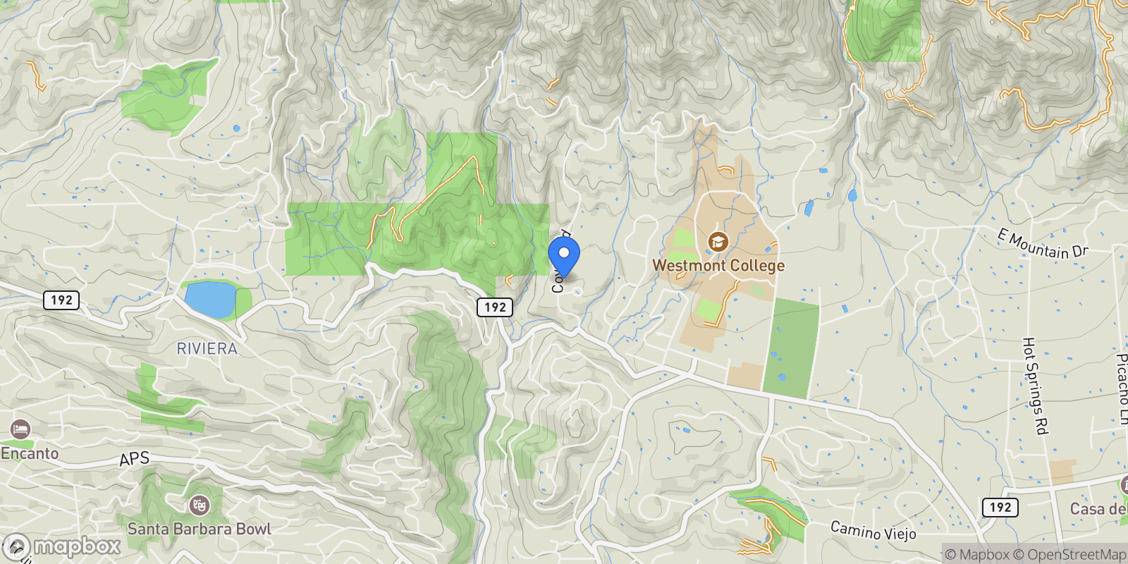 Map showing 1903 Coyote Circle, Montecito, California, United States.