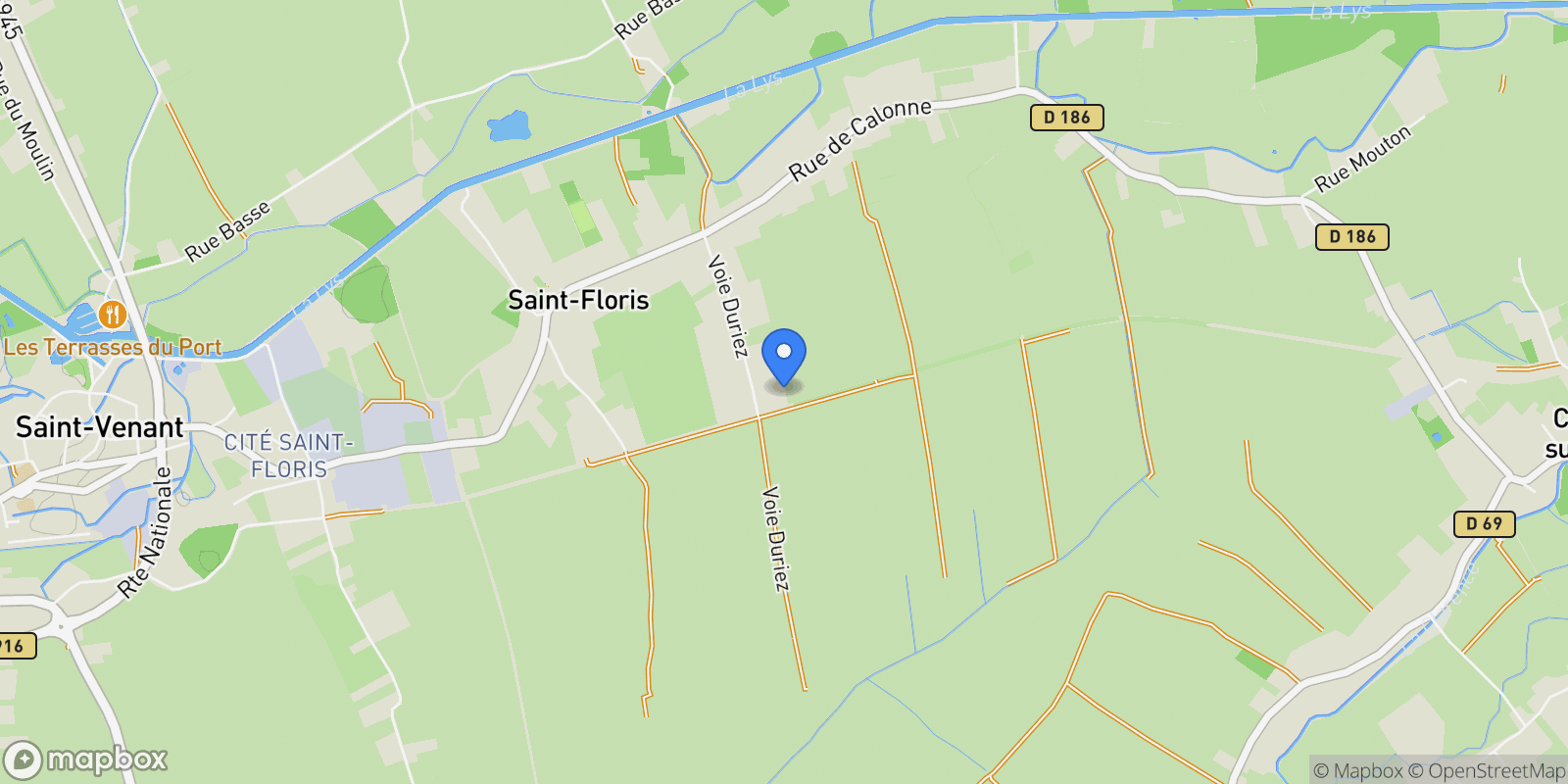 Map showing Saint-Floris, Hauts-de-France, France.