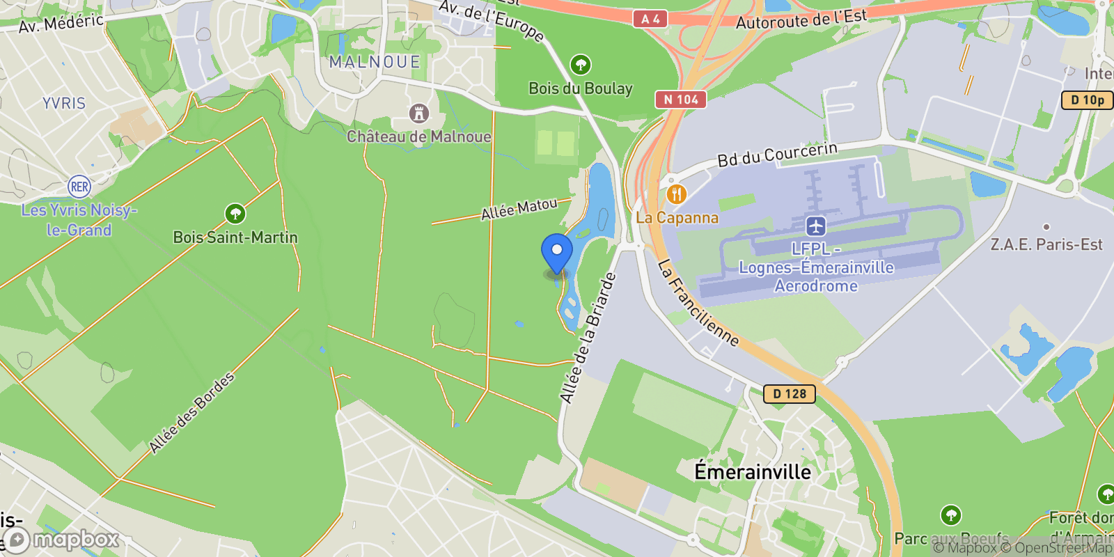 Map showing Émerainville, Île-de-France, France.