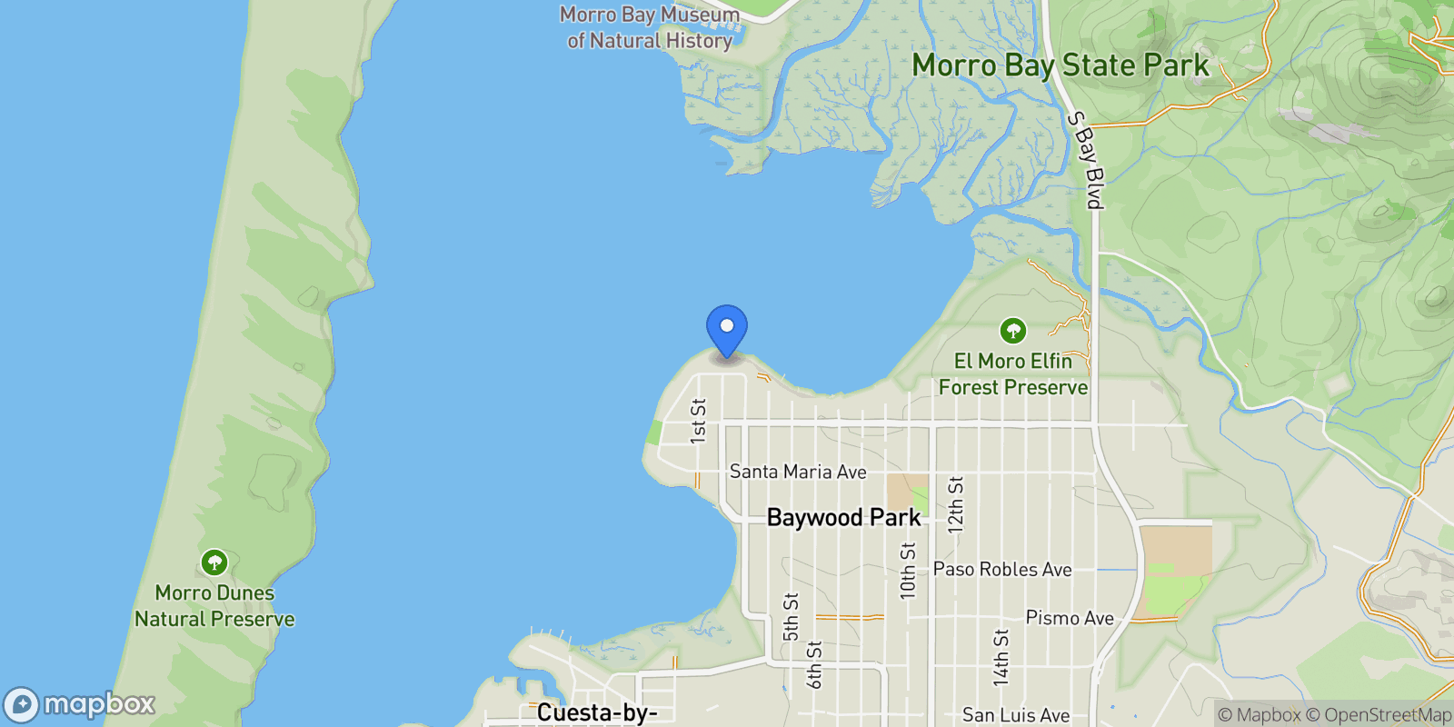 Map showing 670 Santa Lucia Avenue, Baywood-Los Osos, California, United States.
