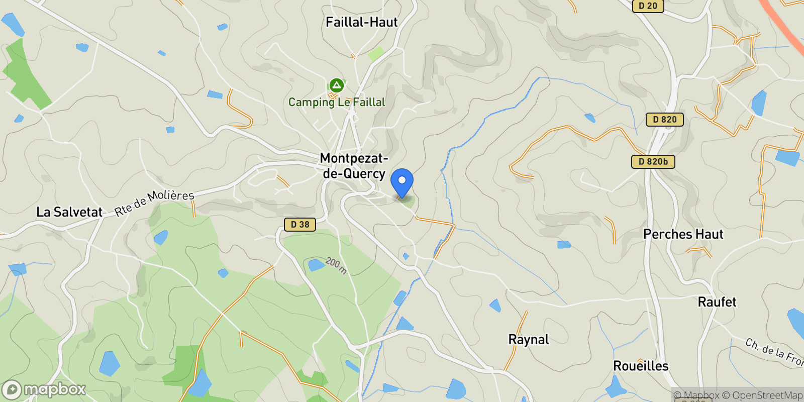 Map showing MONTPEZAT DE QUERCY, Montpezat-de-Quercy, Occitanie, France.