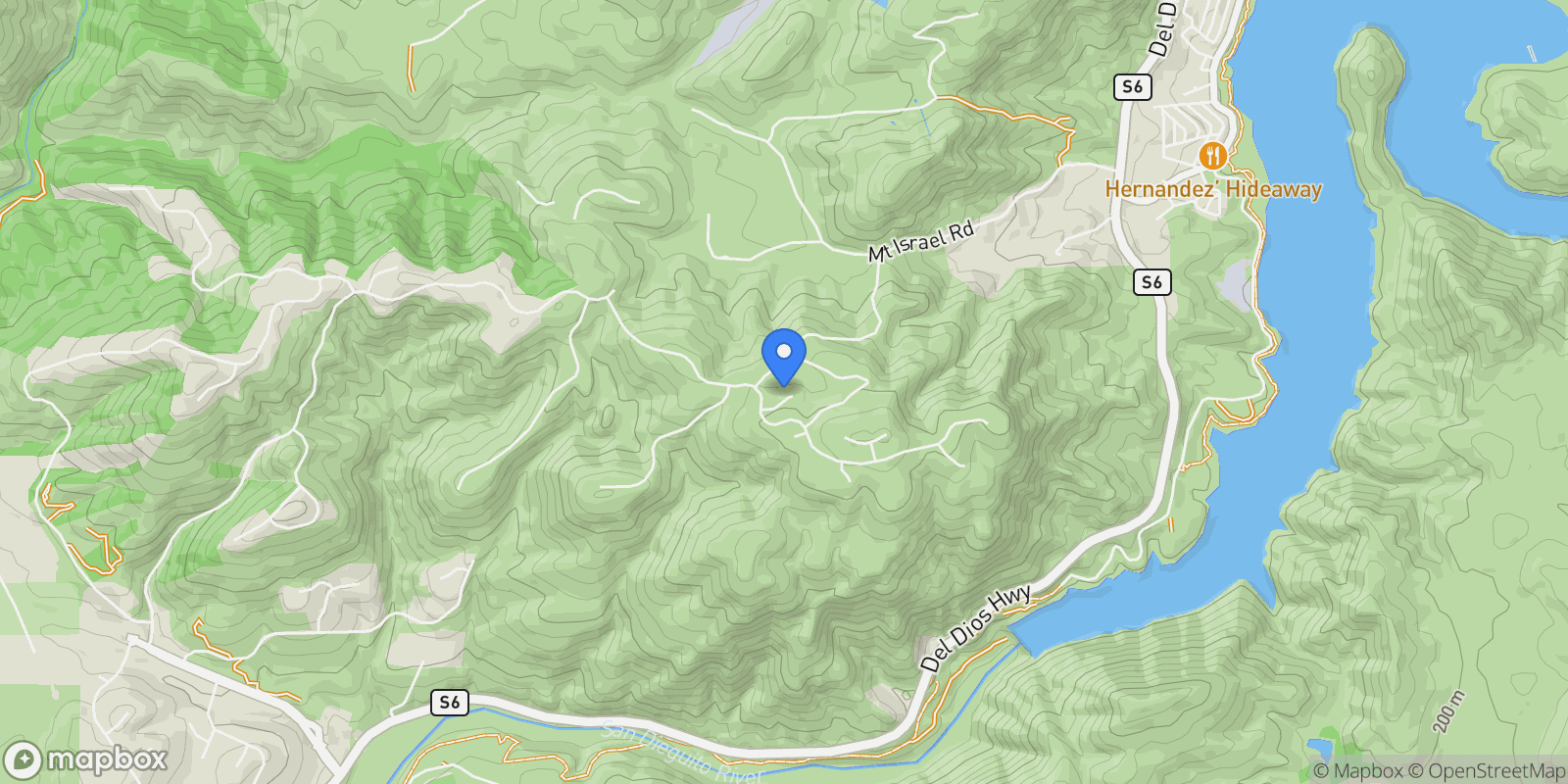 Map showing 18264 Avenida Manantial, Rancho Santa Fe, California, United States.