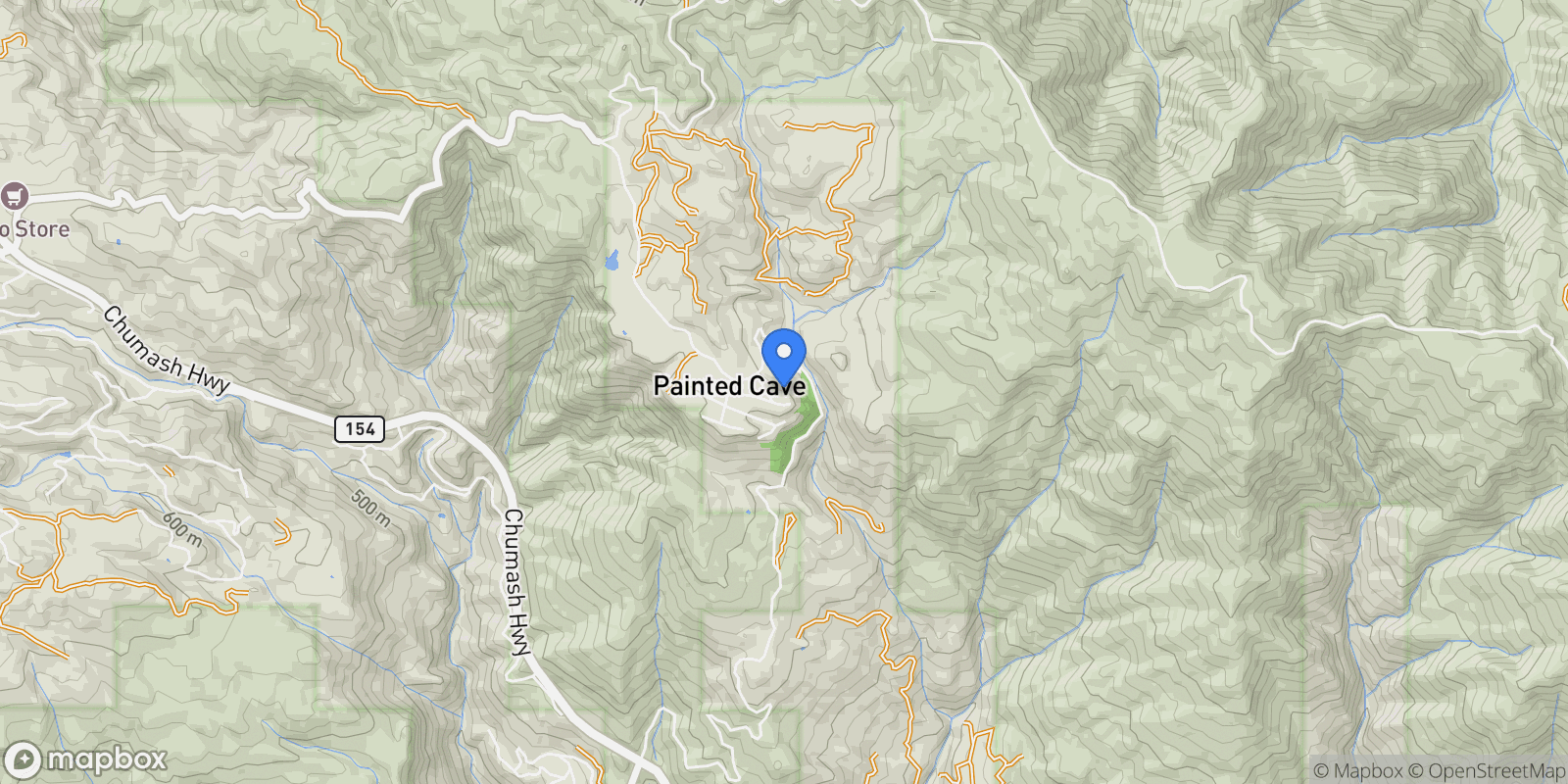 Map showing 4808 Ogram Road, Santa Barbara, California, United States.