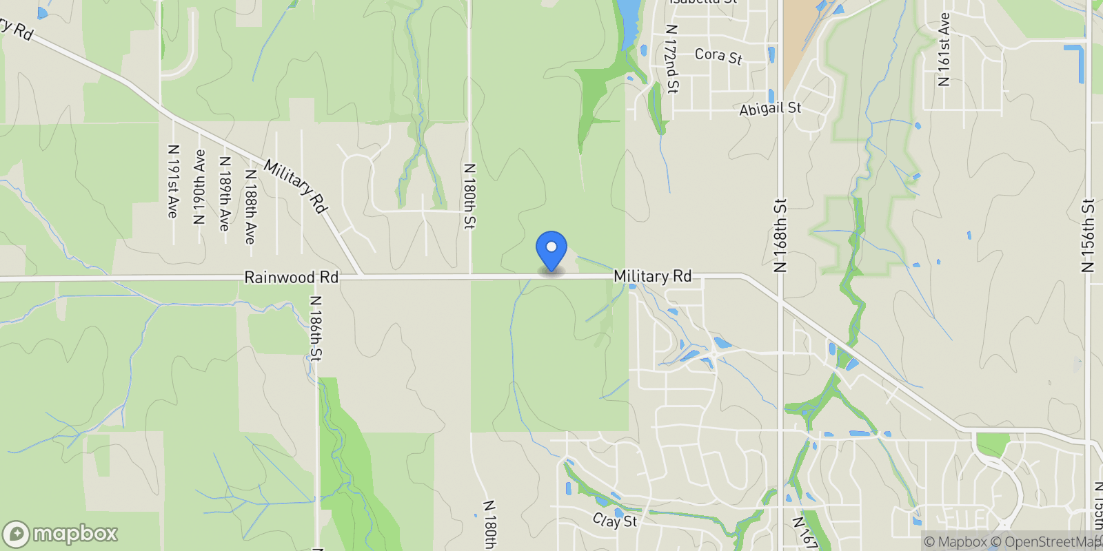 Map showing 7267 N 172nd Street, Bennington, NE 68007, Bennington, Nebraska, United States.