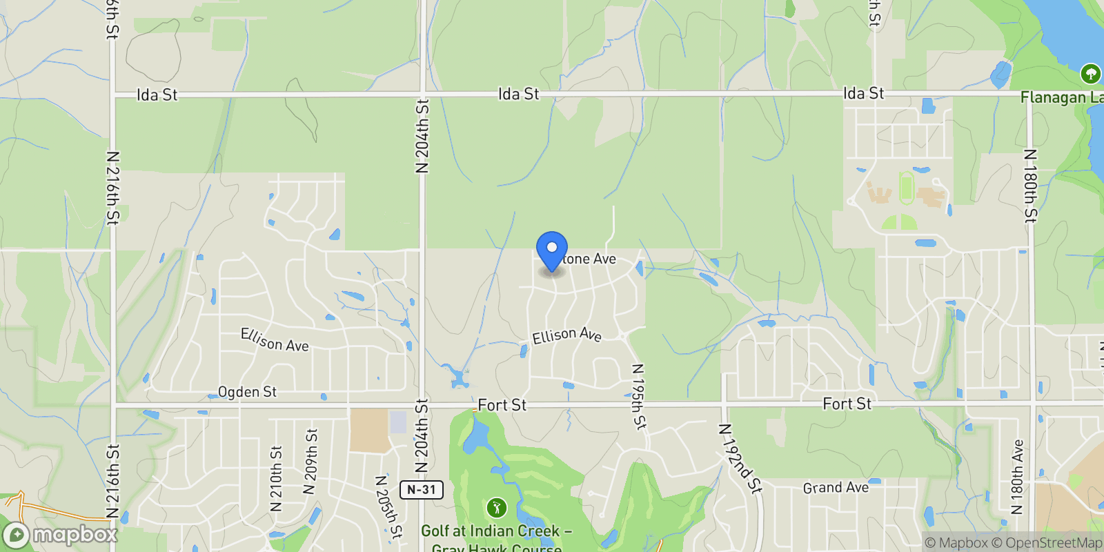 Map showing 5709 N 198th Street, Omaha, NE 68022, Omaha, Nebraska, United States.