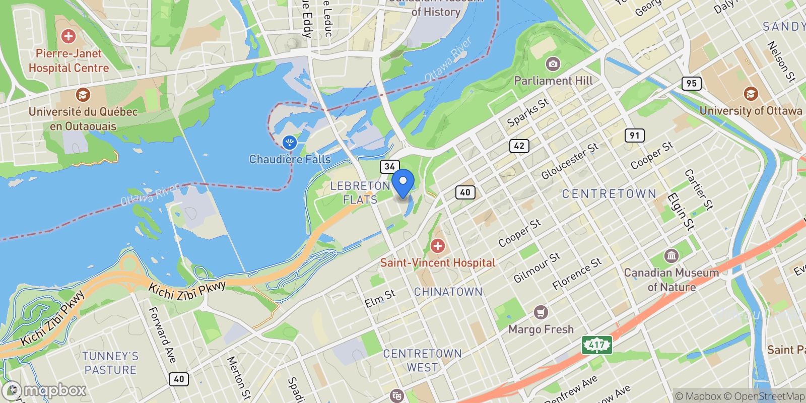 Map showing 300C Lett Street 802, Ottawa, Ontario, Canada.